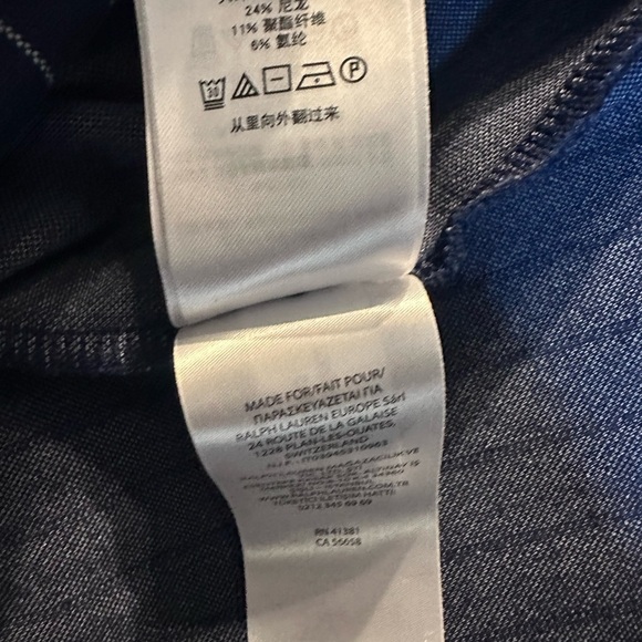 Ralph Lauren Navy Striped T-Shirt - Picture 10 of 11